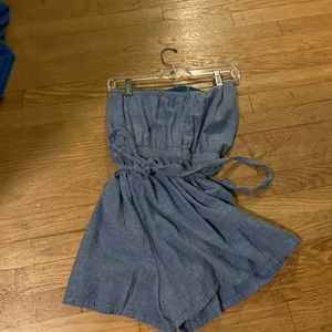 size small denim american eagle romper